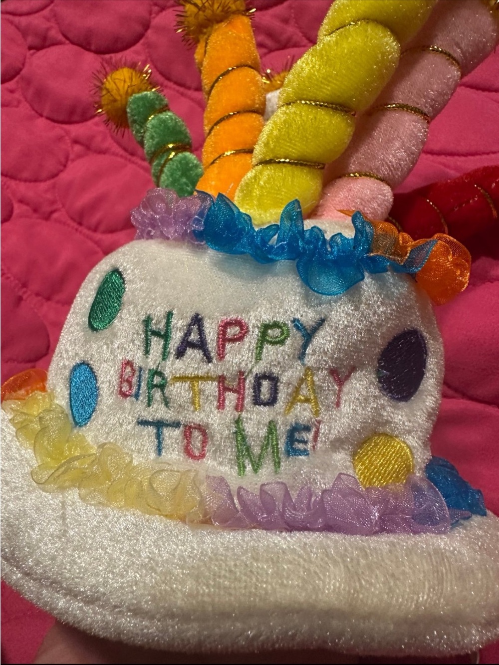 Rubie’s Happy Birthday Dog Hat Pet Costume Cake Hat for Dogs & Cats Colorful